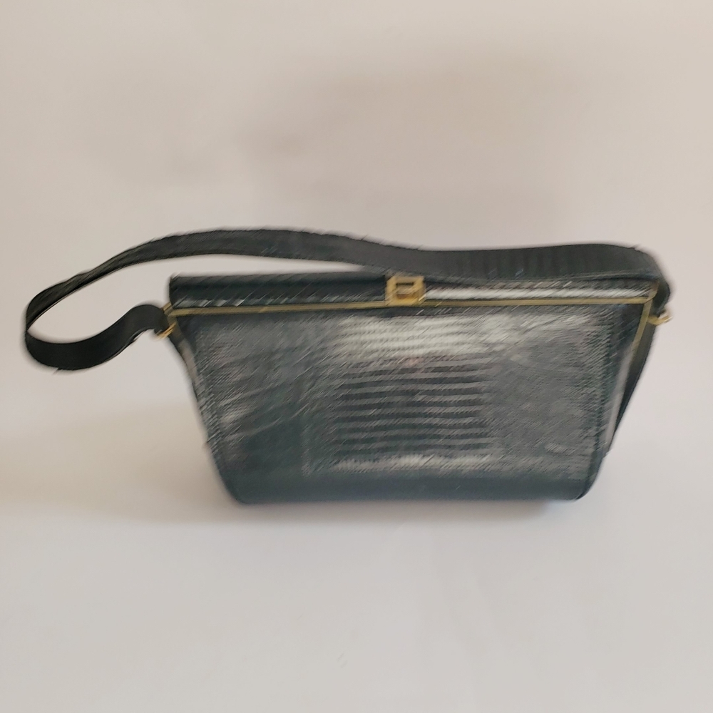 Vintage reptile patent leather purse bag - Picture 7 of 8